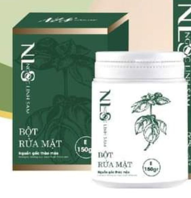 Bột rửa mặt Ngọc Linh Sâm mẫu mới nhất - sạch mụn ngừa thâm