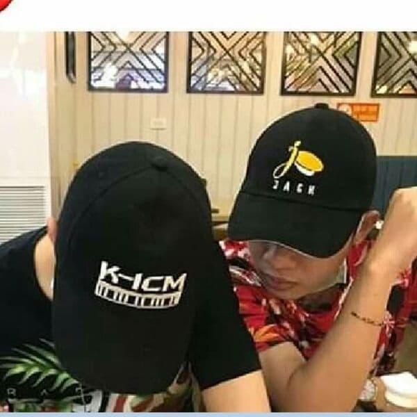 mũ lưỡi trai JACK K-ICM , nón kết Kicm & Jack cho fan Đóm Keys giá rẻ in theo yêu cầu miễn phí