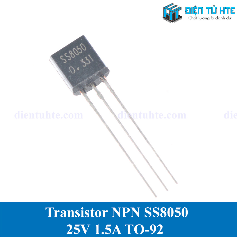 Bộ 10 con transistor npn ss8050 pnp ss8550 25v 1.5a chân cắm to-92