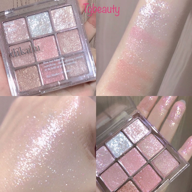 Bảng mắt Dikalu Màu #No.13 gồm 9 ô nhũ lấp lánh