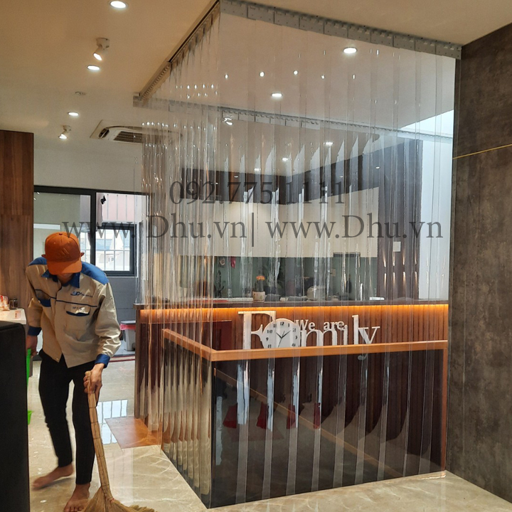 [HCM]Rèm nhựa (Cao2.3m) điều hòa cho các bộ có kích thước rộng từ R0.8m đến R1.85m