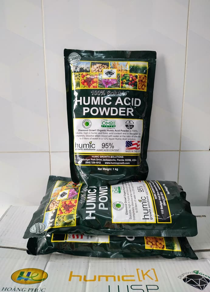 Phân sinh học Humic Acid Powder (USA) - Túi 1kg - HSD 09/2024