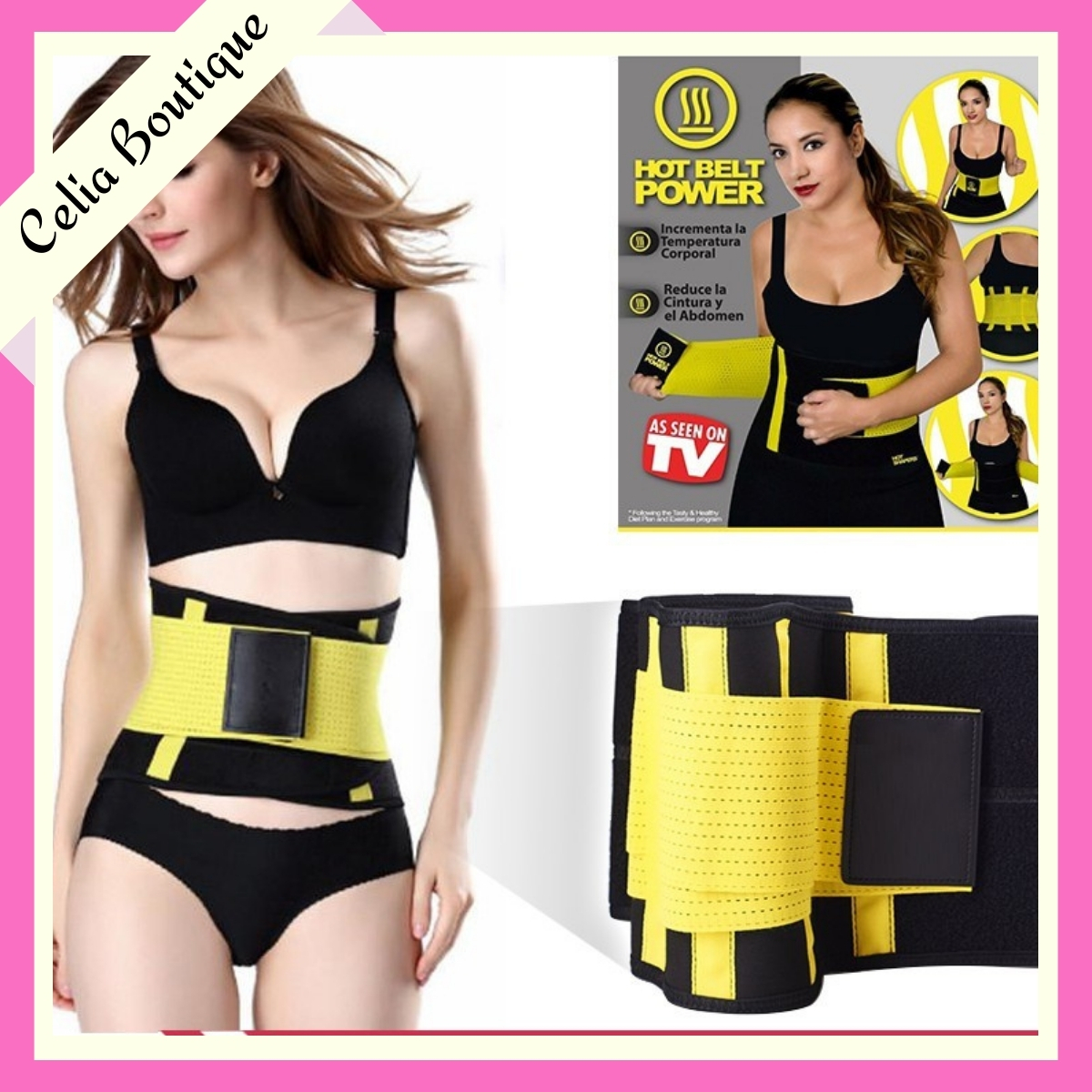 Đai sinh nhiệt hot belt power đốt cháy mỡ thừa - gen bụng giảm mỡ hiệu quả