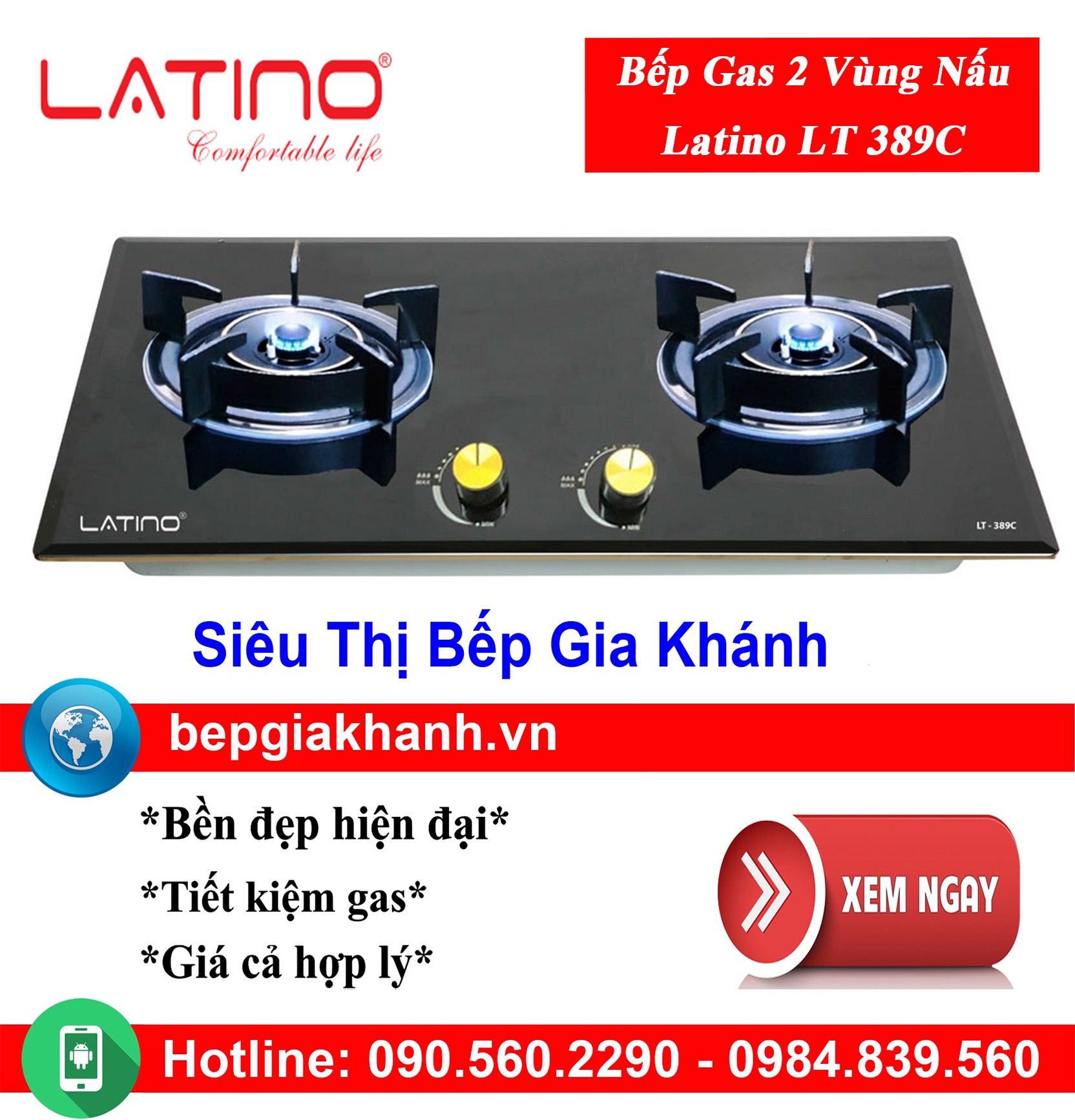 [HCM]Bếp gas âm Latino LT 389C, bếp gas, bếp gas đôi, bếp gas đơn, bếp gas âm, bếp ga, bếp ga đôi, bếp ga đơn, bếp ga âm, bep ga, bep gas