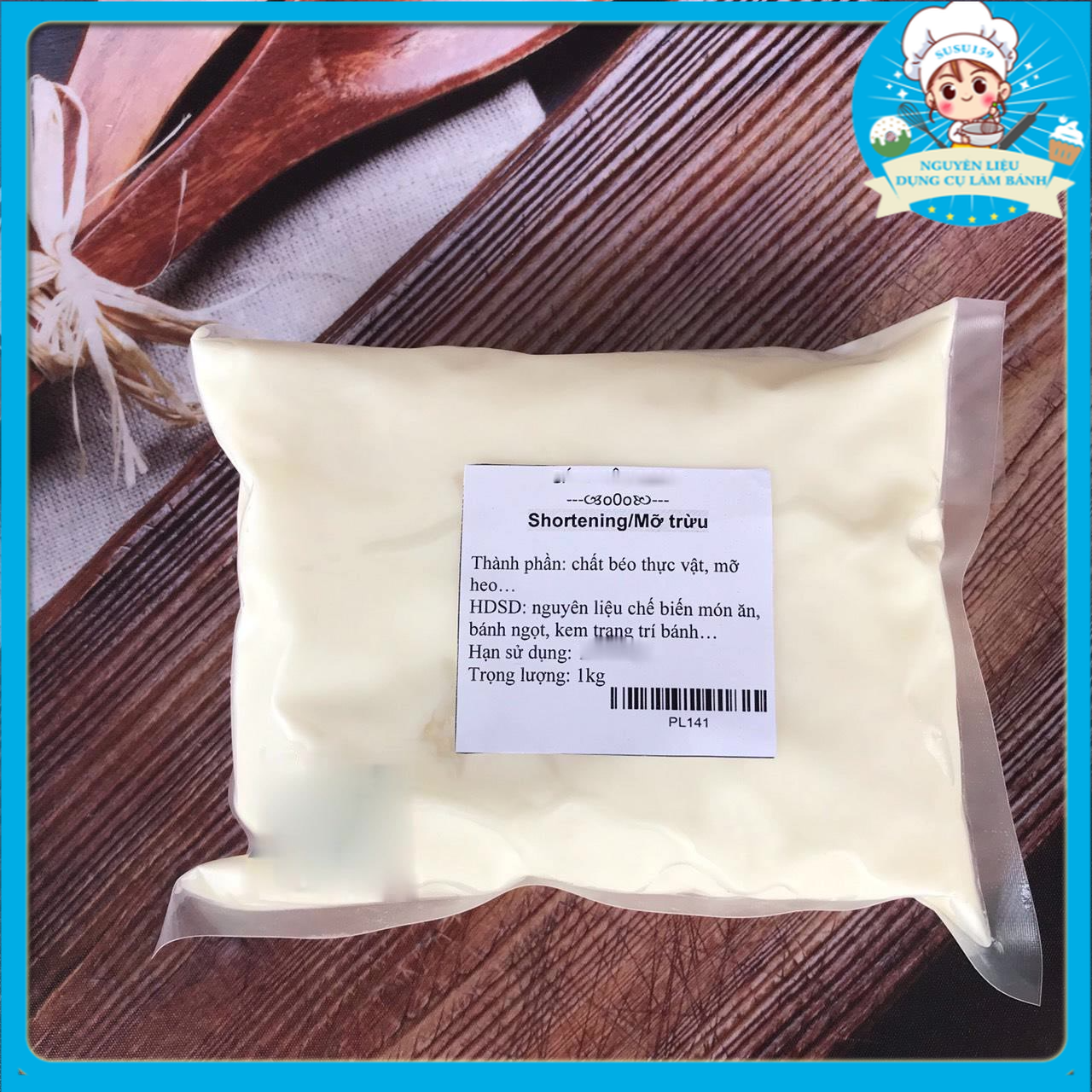 Shortening/mỡ trừu sửu dụng phổ biến trong chế biến món ăn, bánh ngọt 1kg