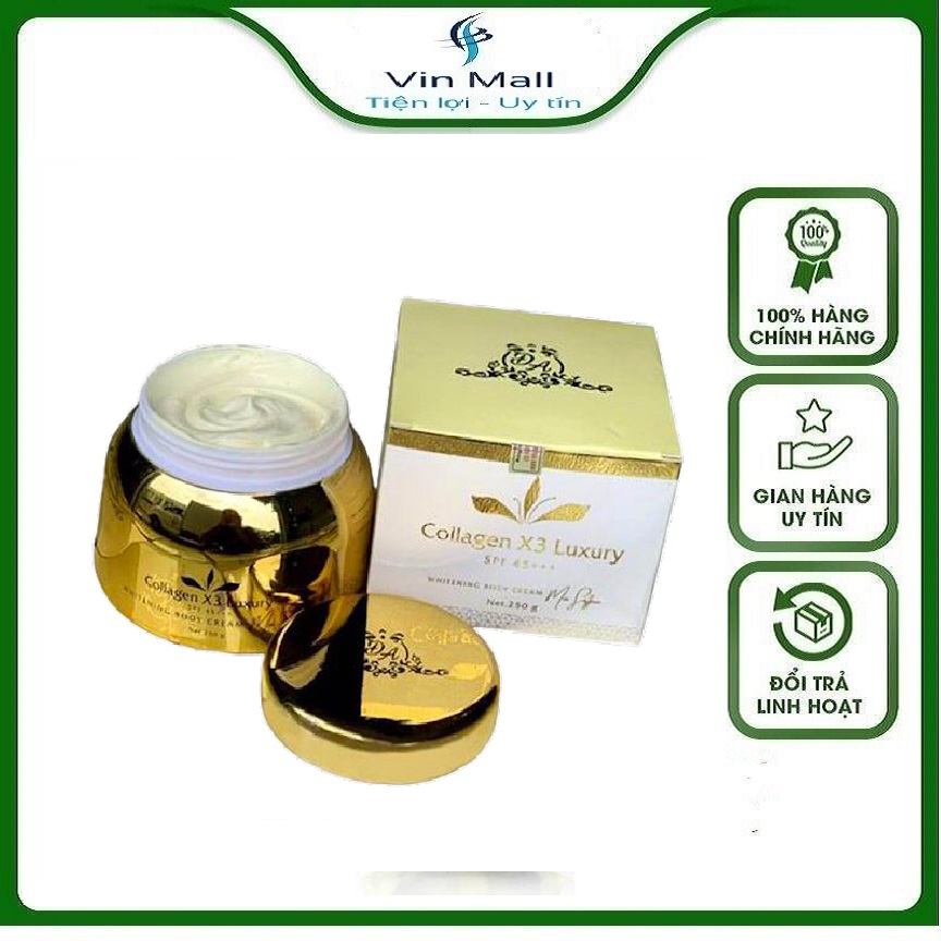 Kem body dưỡng trắng da collagen x3 luxury mp đông anh - mẫu mới