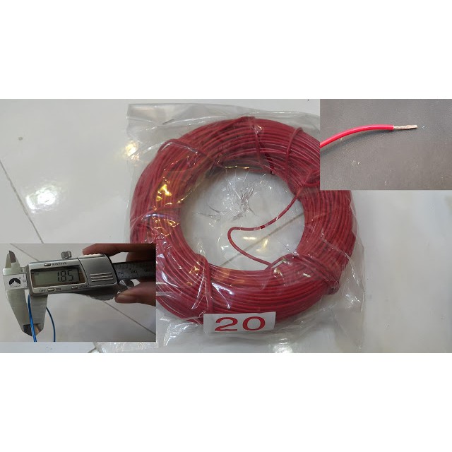 Dây điện xe máy đỏ