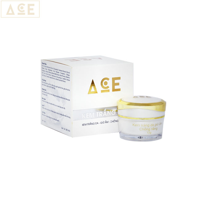 [HCM]Kem ACE  - Kem dưỡng trắng da giữ ẩm chống nắng cấp ẩm cho da (12g) (MUA 3 TẶNG 1)