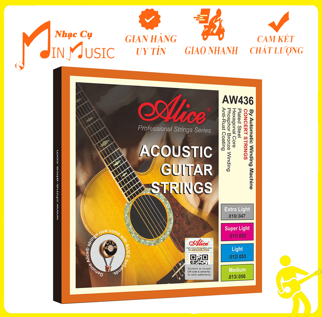 Dây Đàn Guitar Acoustic Alice AW436