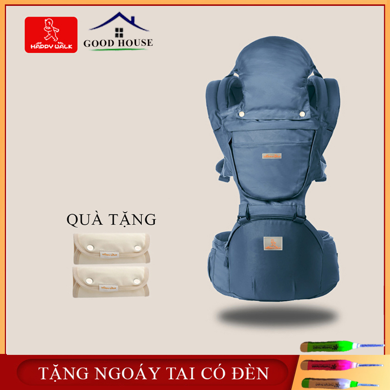 Địu em bé- Địu cho bé đa năng có bệ ngồi, mũ che nắng, túi đựng đồ an toàn tiện lợi cho mẹ và bé