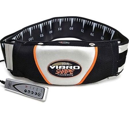 Máy Matxa Lưng Đai Quấn Bụng vibro shape Đai massage nóng rung Tặng thước dây