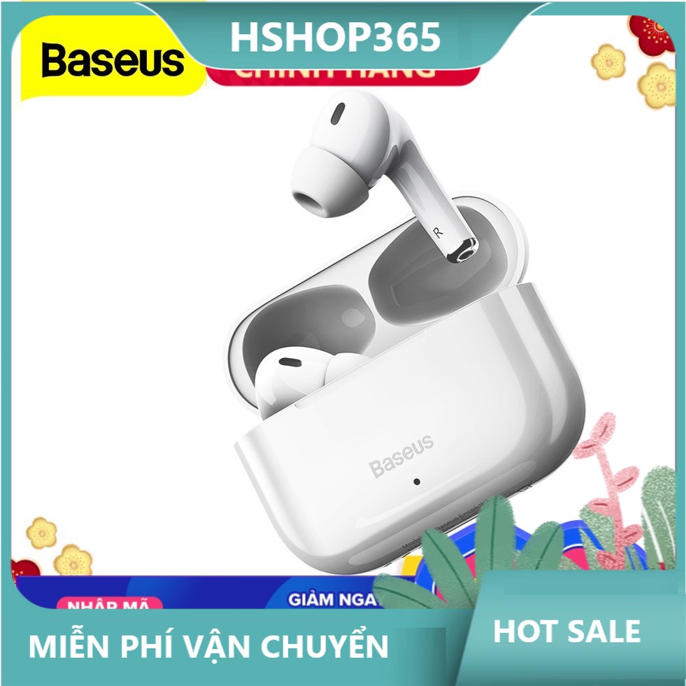 Tai nghe Bluetooth Baseus Encok True Wireless Earphones W3 Bluetooth 5.0 giảm tiếng ồn chống thấm nước độ bền cao hshop365 abshop365 abshop hshop