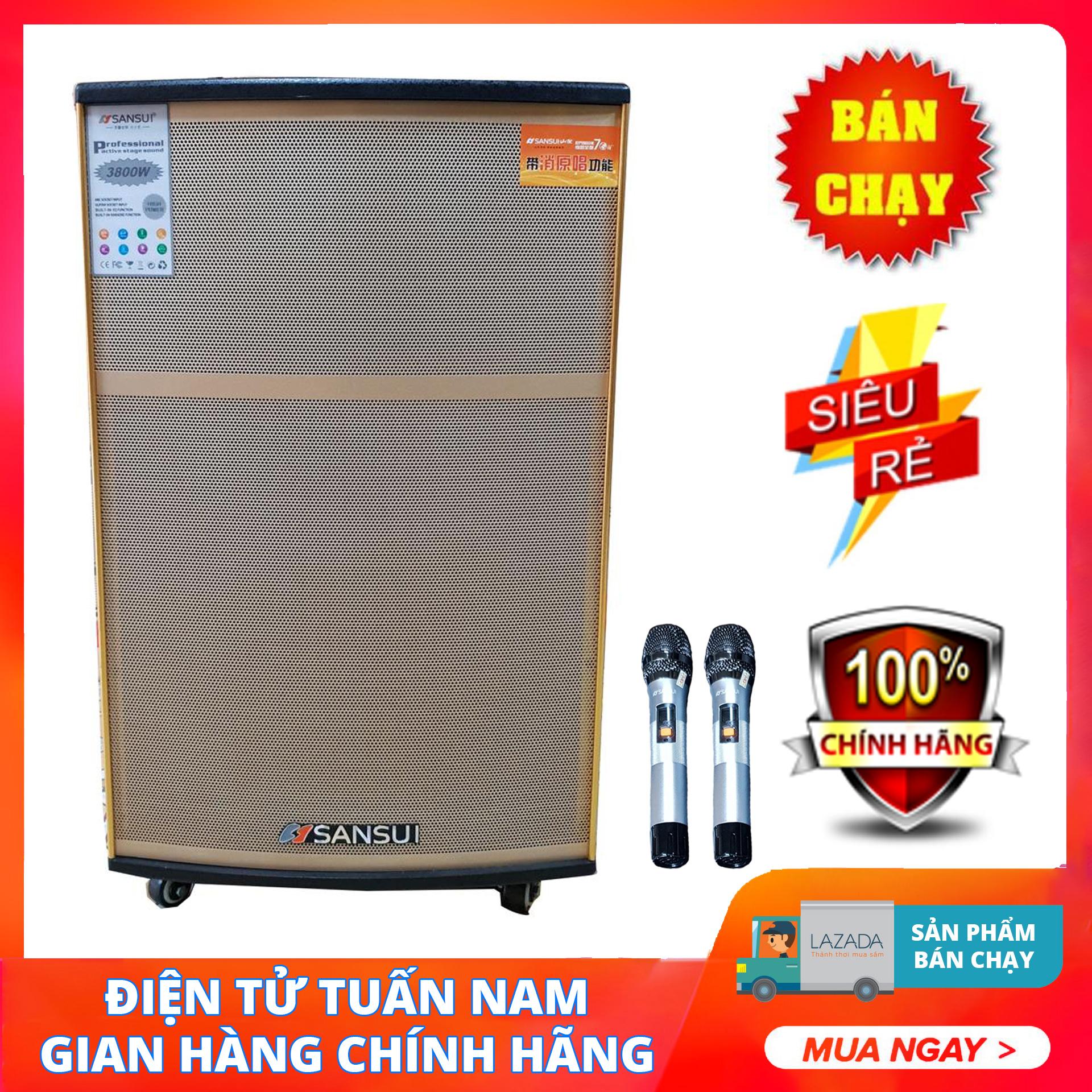 [HCM][Trả góp 0%]Loa kéo di động SANSUI SA4-15 (4.5 tấc) - Hát karaoke cực chất cực hay
