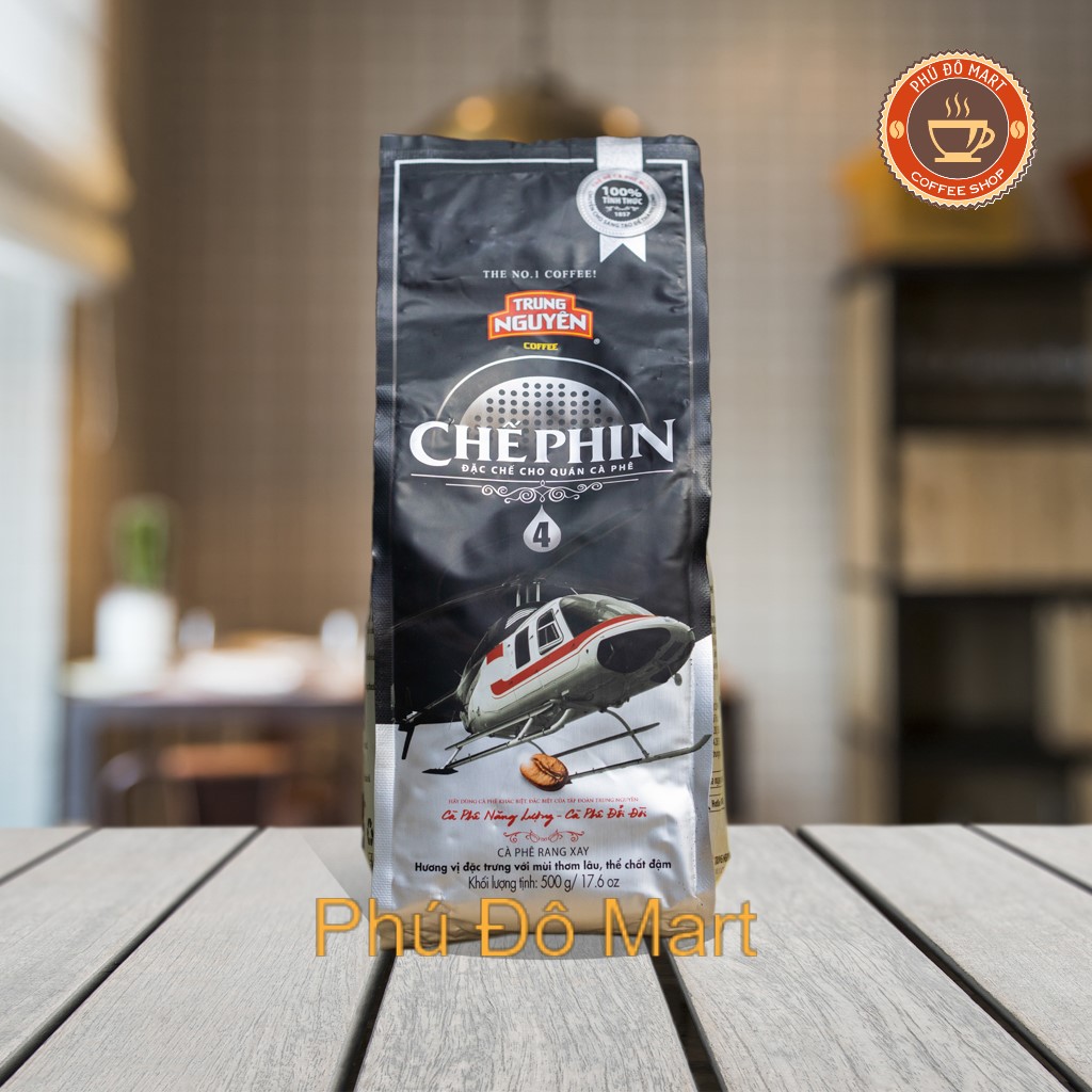 (FreeShip) Cà phê Rang Xay Chế Phin 4 Trung Nguyên - Loại gói 500g