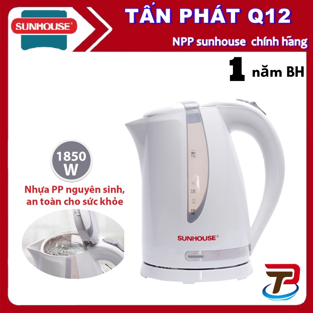 Ấm siêu tốc SUNHOUSE SHD1300 hoặc SHD1351 có hình thật