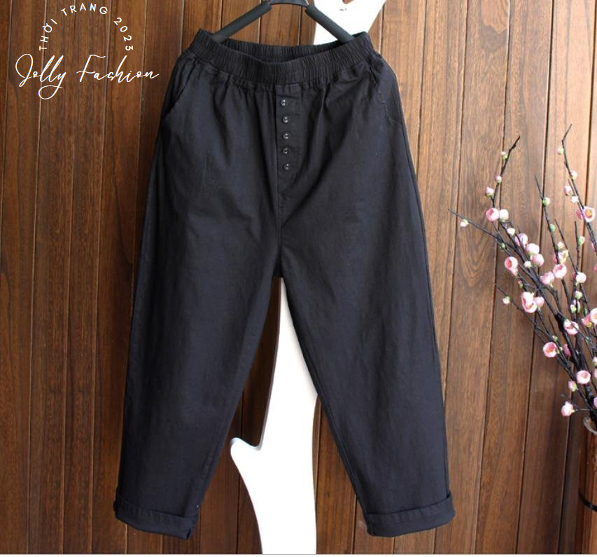 Quần baggy chất đũi xước nhật cao cấp 4 màu trẻ trung năng động D17
