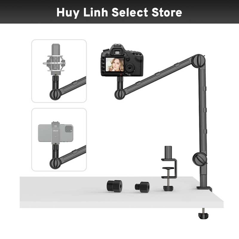 Vijim ls25 boom arm đa năng gắn đèn, micro, máy ảnh dslr với khả năng tải lên đến 2kg