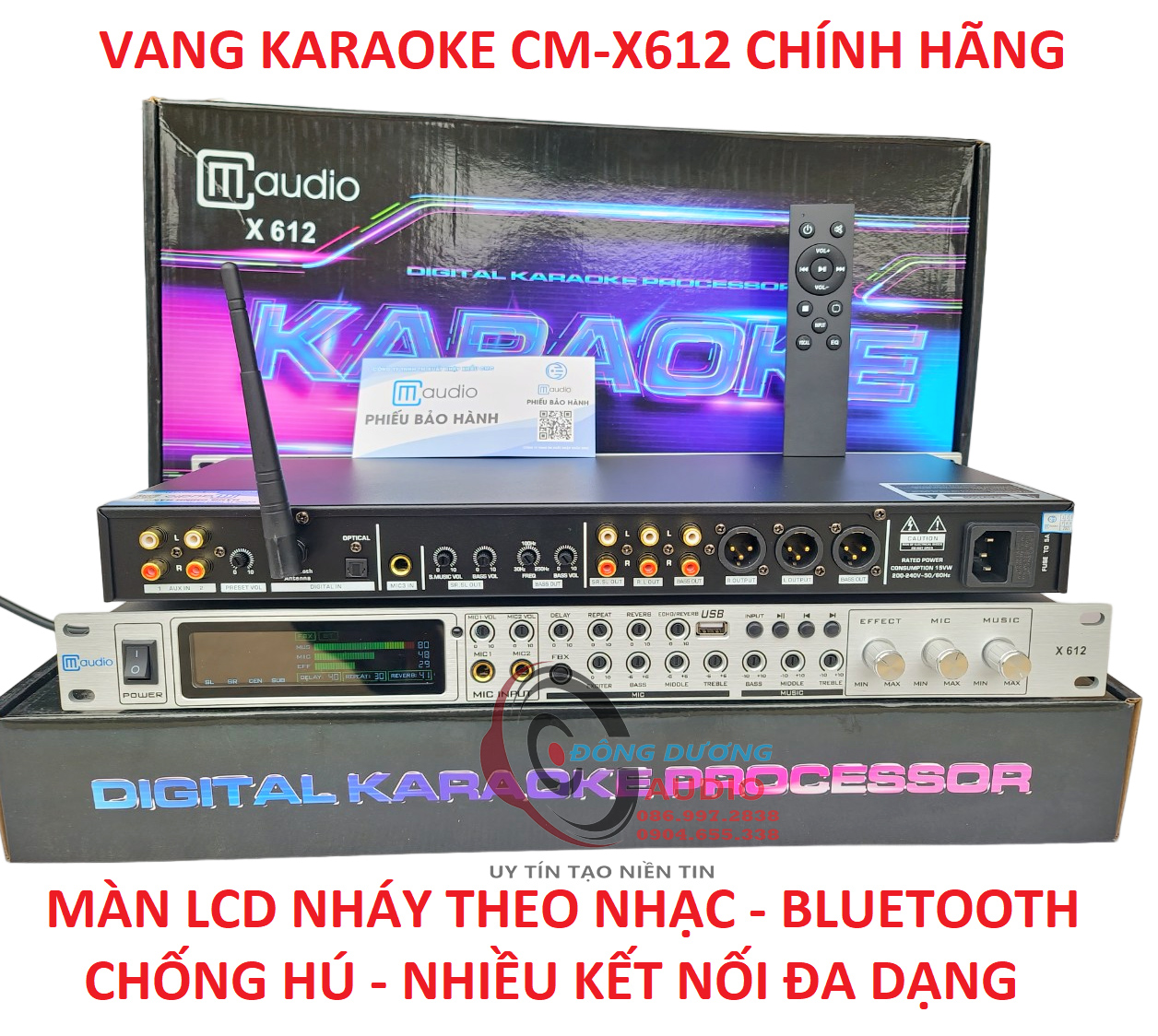 Vang karaoke gia đình cm audio x612 - vang hát karaoke