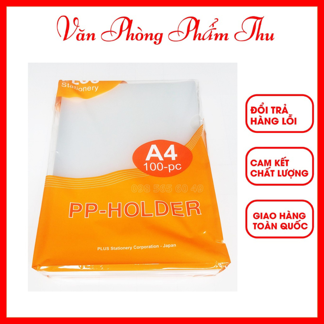 Bìa lá nhựa a4 plus xấp 100 cái