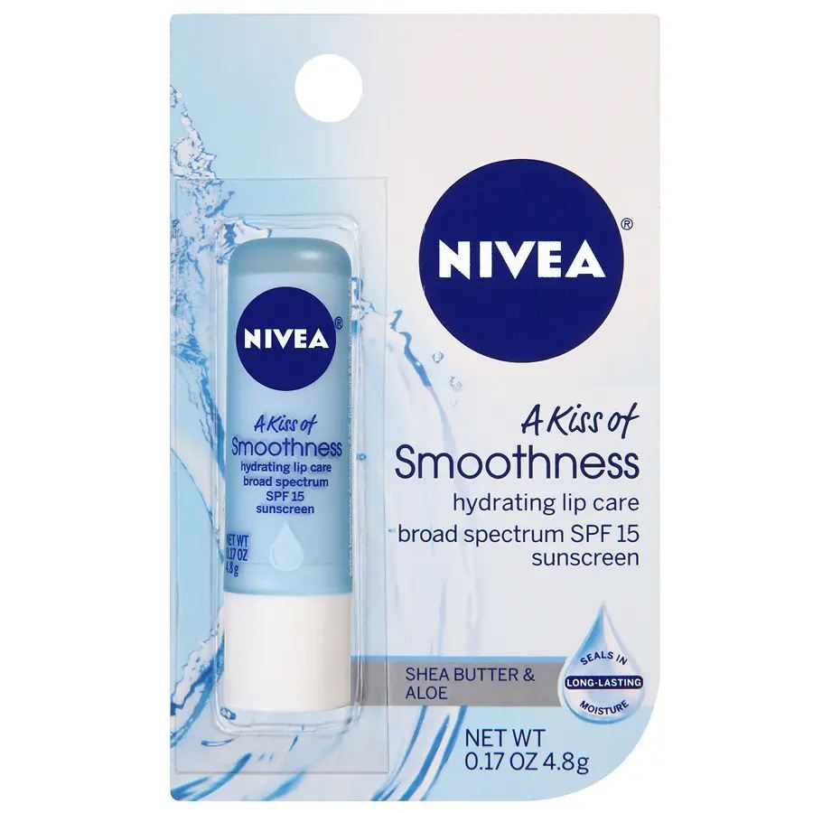 Son dưỡng môi chống nắng NIVEA A Kiss of Smoothness Lip Care SPF 15 4,8g (Mỹ)