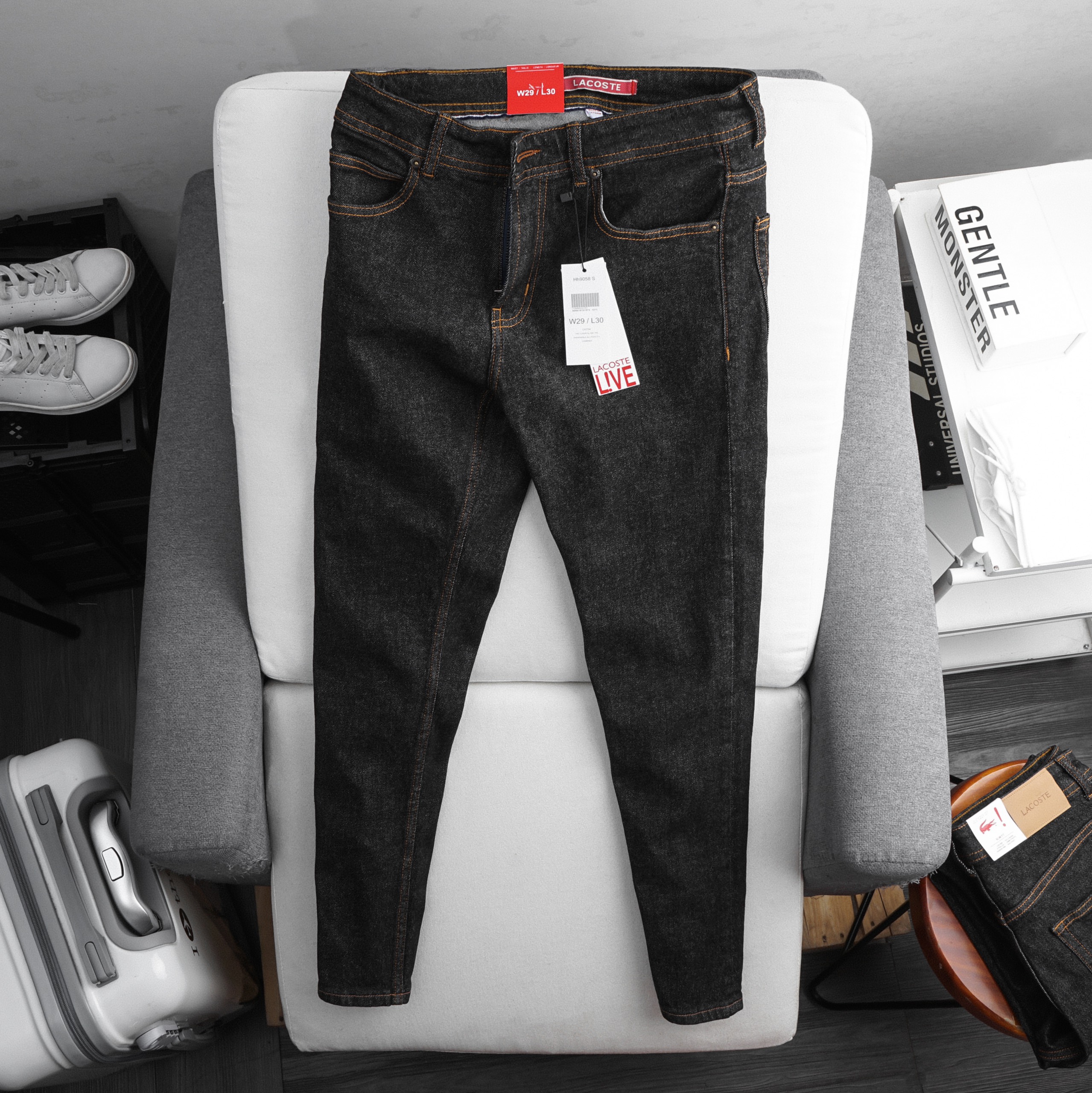 Quần jeans nam lcst ,màu đen tiêu -1033