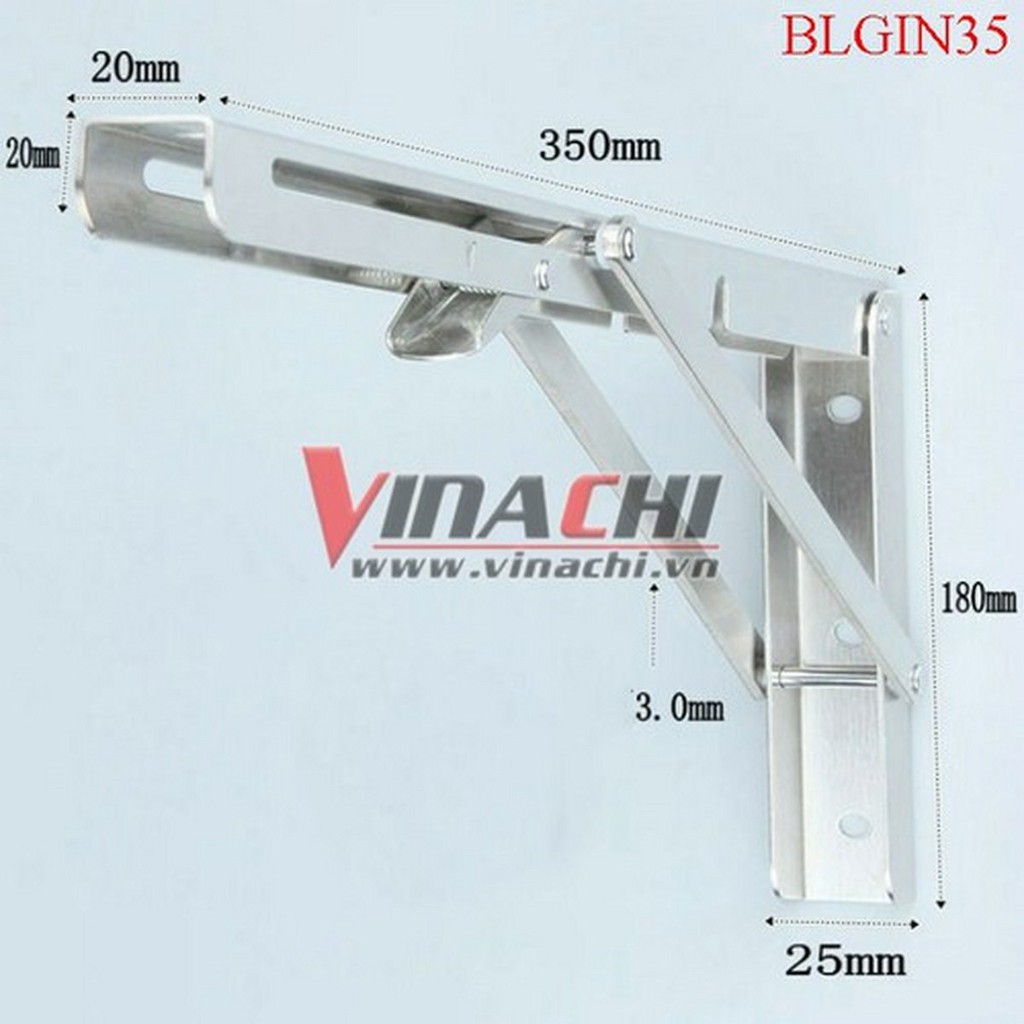 Bản lề gấp thông minh 35cm bộ 2 chiếc tải trọng 60kg