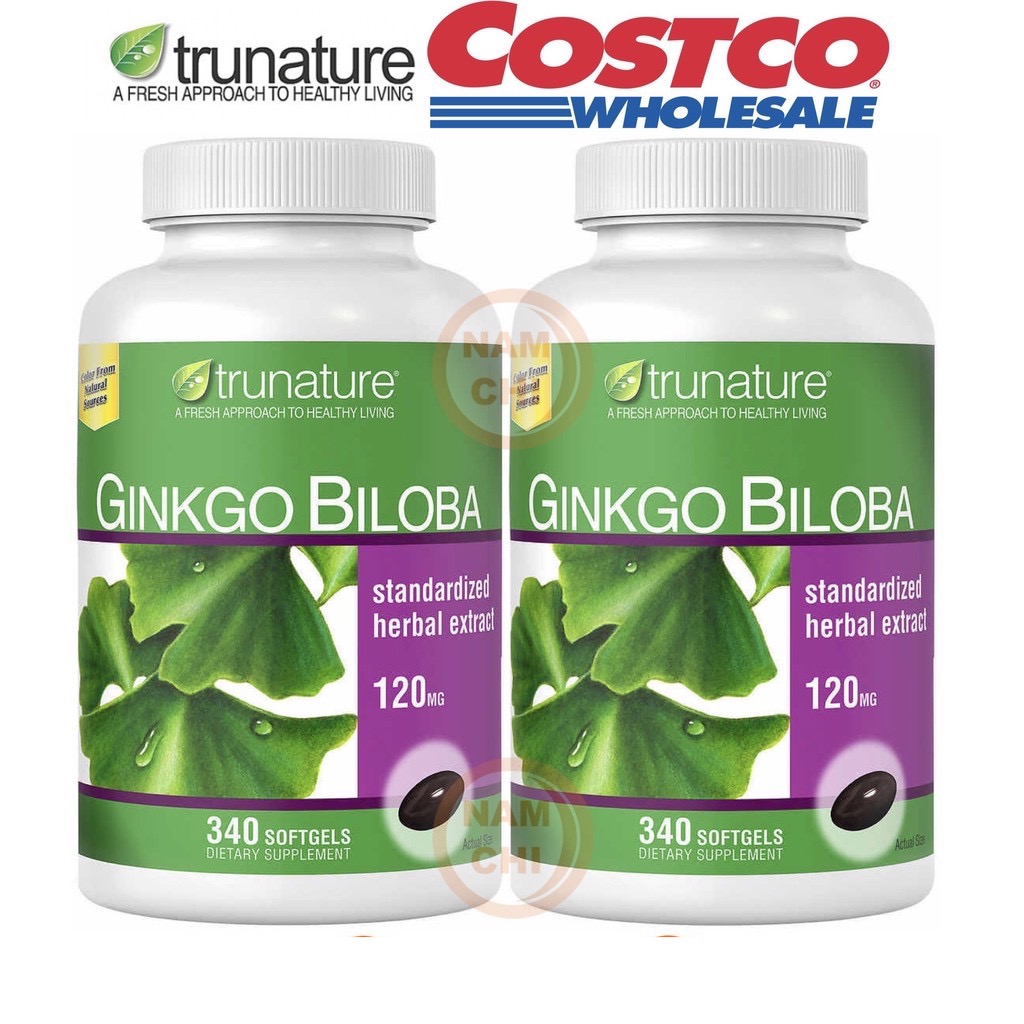 Ginkgo Biloba  Trunature 120mg chai 340 Viên Của Mỹ mẫu mới Date 2026