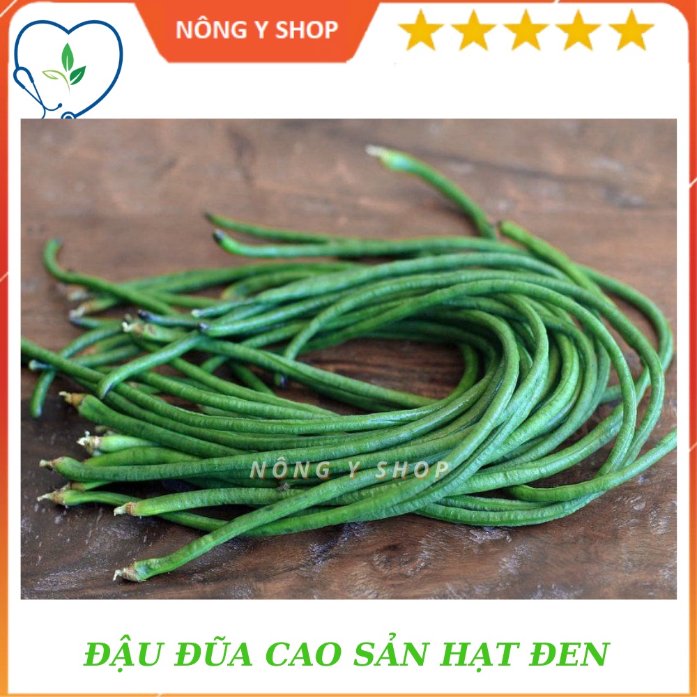 Gói 20g - túi zip 5 hạt - giống đậu đũa cao sản hạt đen rạng đông rado 667