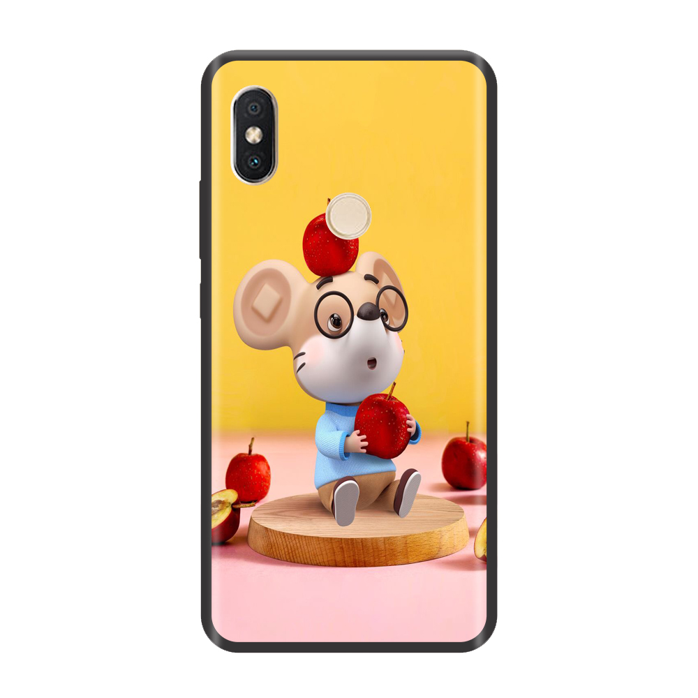 [HCM]Ốp lưng TPU viền dẻo cho điện thoại XIAOMI REDMI NOTE 4/ Note 4X /Note 5 Pro /Note 6 Pro /Note 7 /Note 8 Note 8 Pro Chuột Xuân Ăn Táo