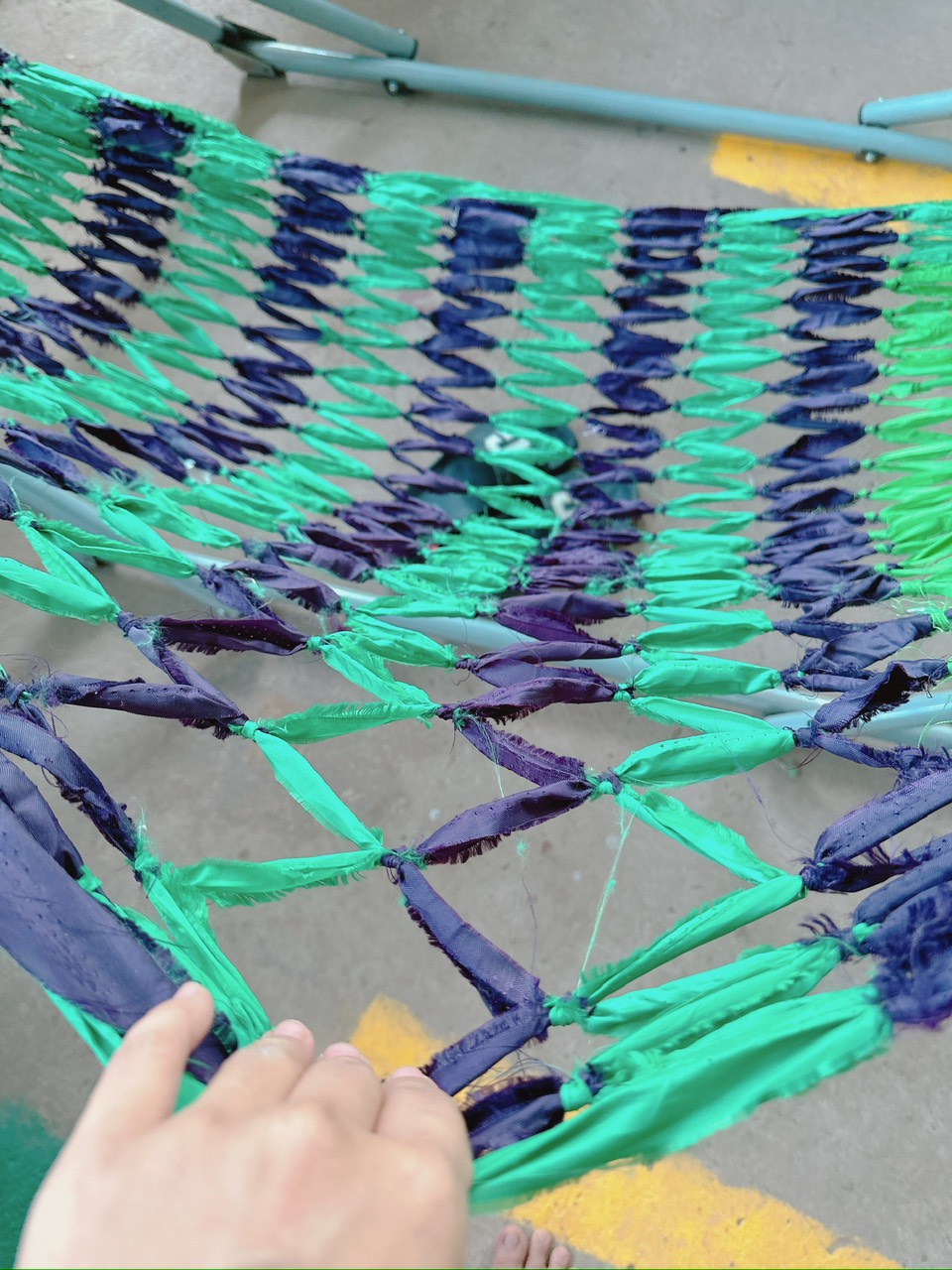 Võng Vải Dù Xé Thắt Túm Đầu, Võng Cho Quán Cà Phê