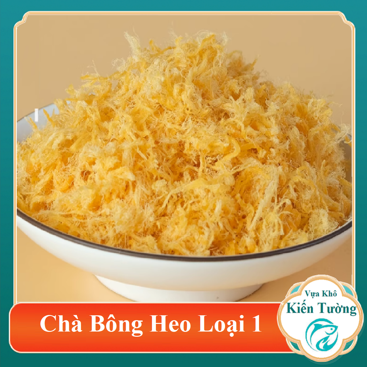 2 hủ chà bông heo xé sợi tơ mịn thơm ngon-vựa khô kiến tường