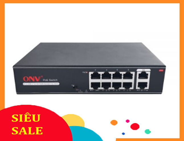 Switch poe chính hãng onv 4 cổng + 2 cổng uplink model onv-h1064phc