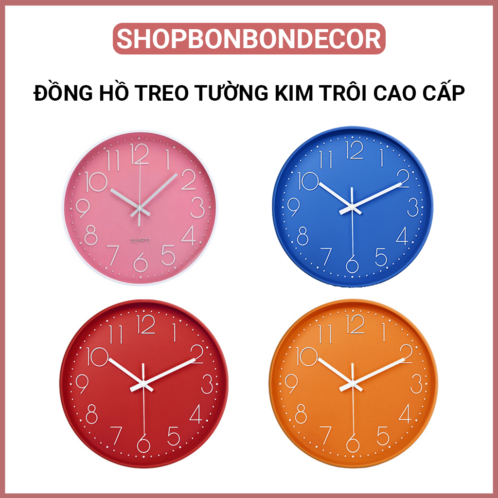 [ XẢ KHO 3 NGÀY ] ] ĐỒNG HỒ TREO TƯỜNG KIM TRÔI CAO CẤP
