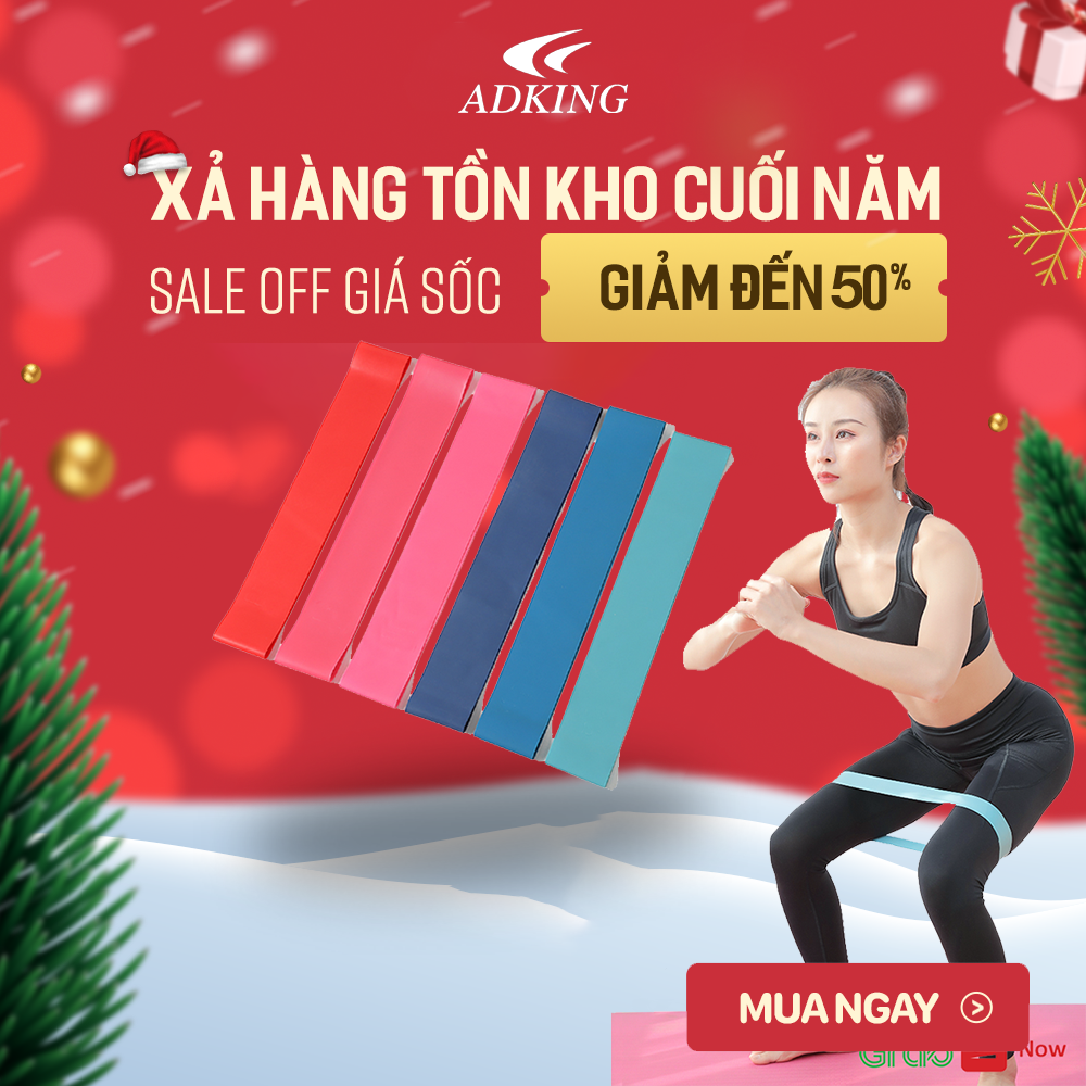 Dây Kháng Lực Tập Gym, Dây Miniband, Dây Cao Su Kháng Lực Tập Chân Mông Đùi HELLOGYM