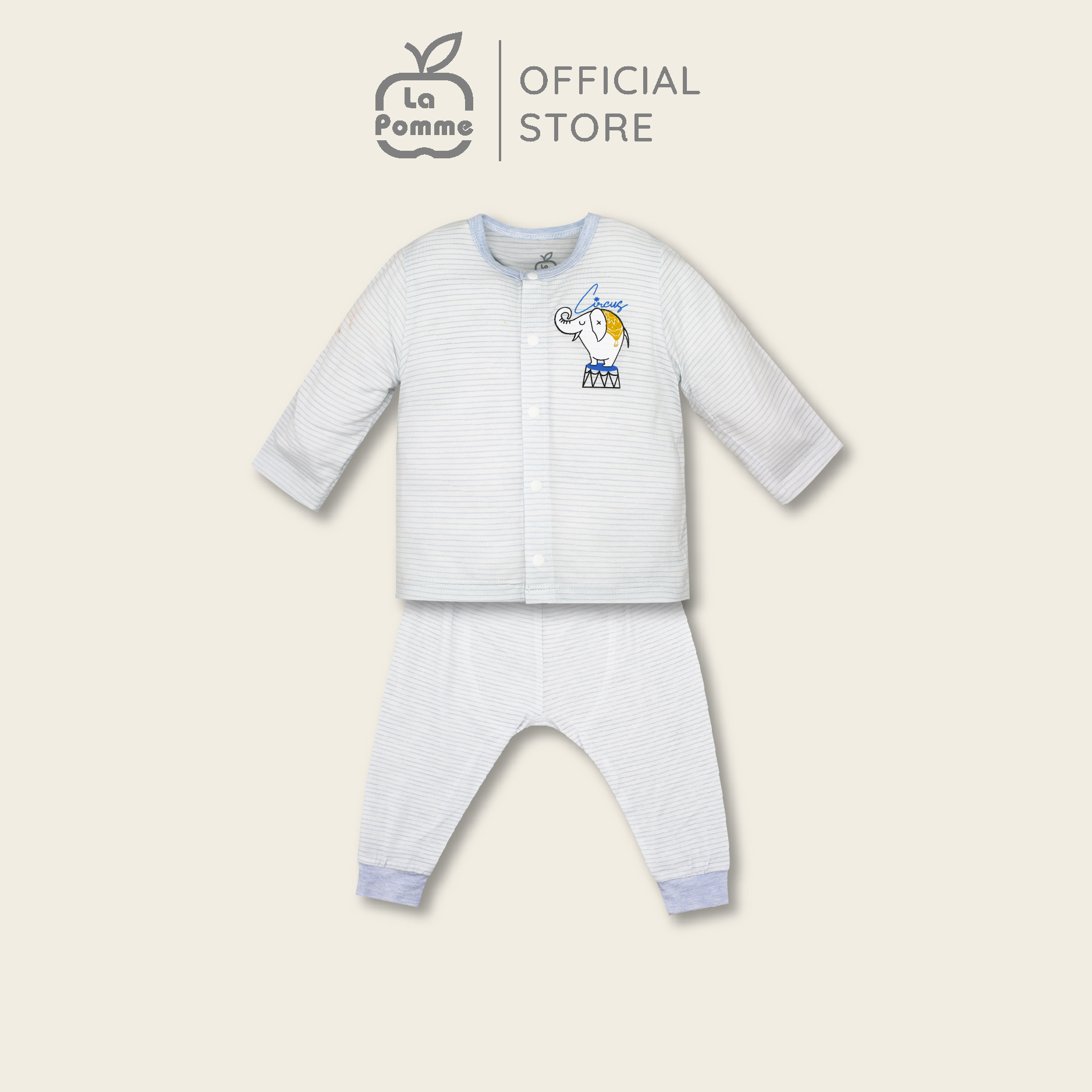 SLS186 Bộ dài tay La Pomme cúc giữa Xiếc voi