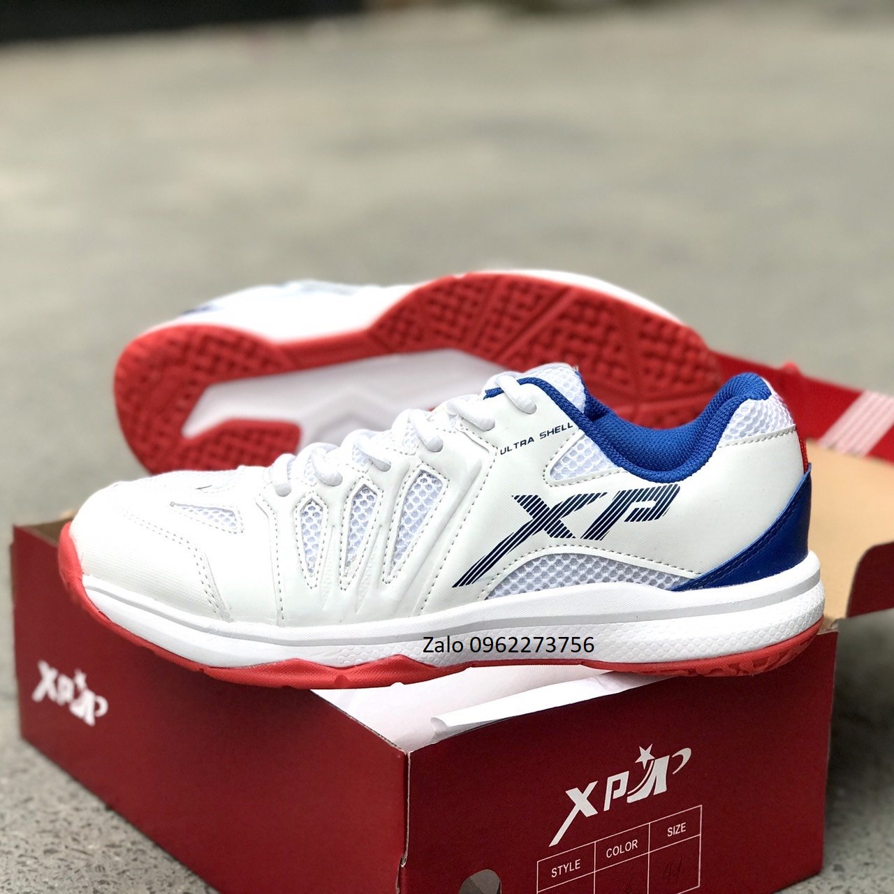 Hoàn tiền MAX Giày cầu lông, bóng chuyền XP CL03 màu trắng