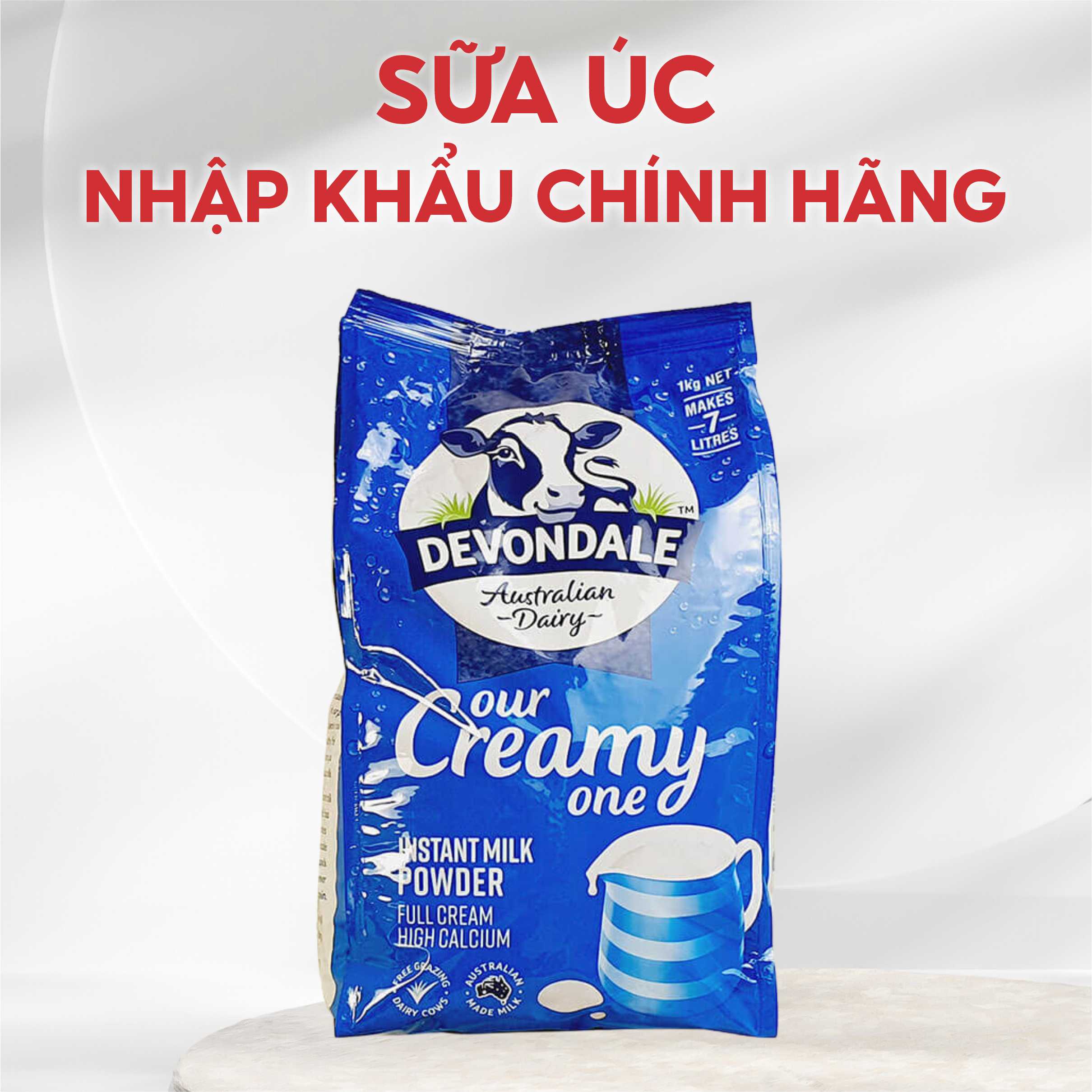 Sữa bột Devondale bịch 1 kg nhập từ Úc