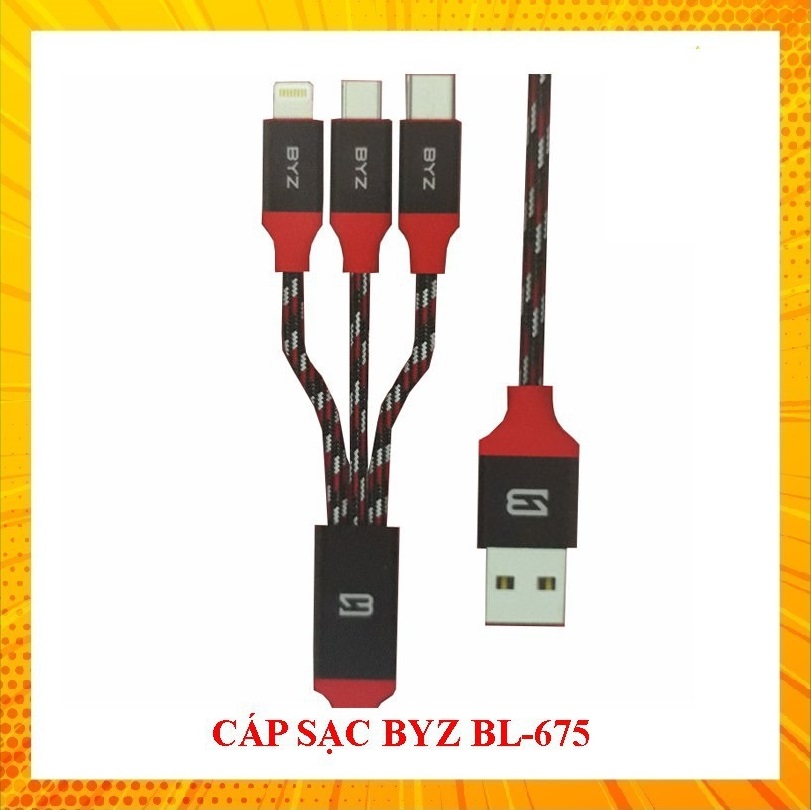 CÁP SẠC 3 ĐẦU BYZ BL-675