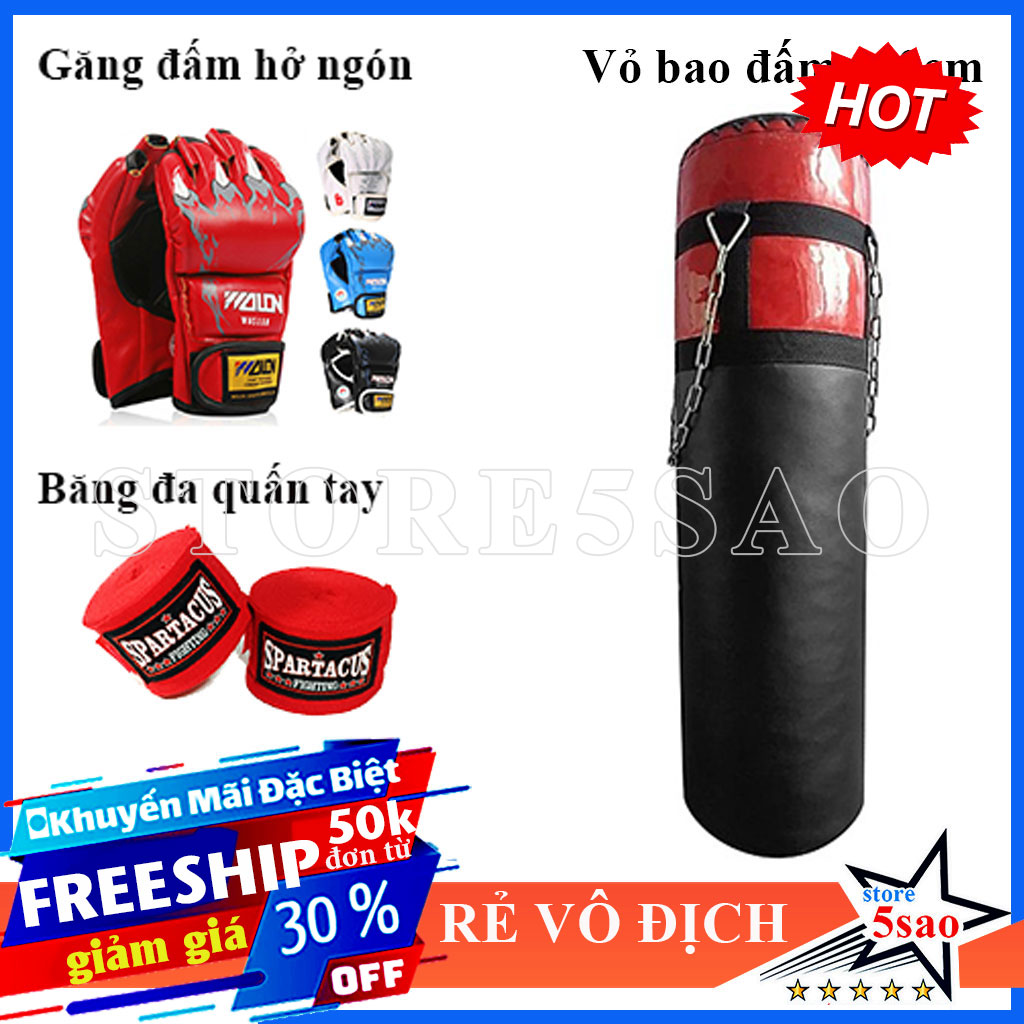 Bao cát đấm bốc VN cao 90cm không ruột ⚡ new 2021 ⚡ Bao boxing tập võ giá rẻ