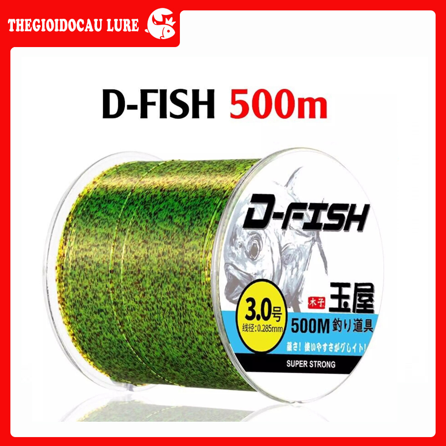 Dây cước câu cá d-fish nhật, cước sịn