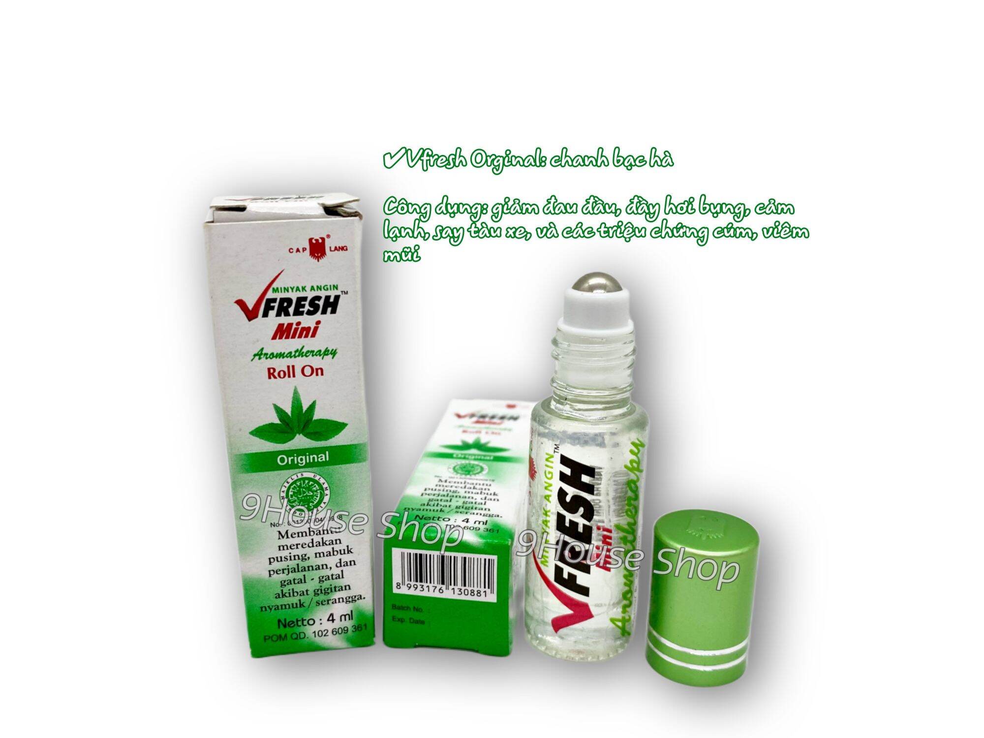Dầu nóng thảo dược Original VFRESH 4cc