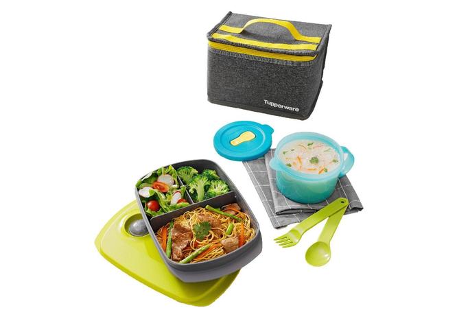 Bộ HộHộp Cơm Dùng Trong Lò Vi Sóng Reheatable Divided Tupperware
