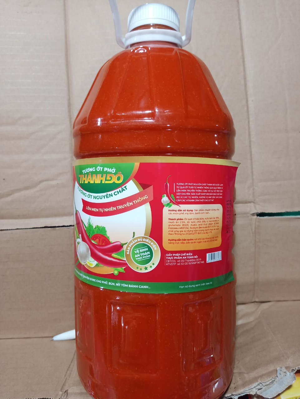 Tương ớt ăn phở Thành Đô can 5L (dành cho nhà hàng - quán ăn)