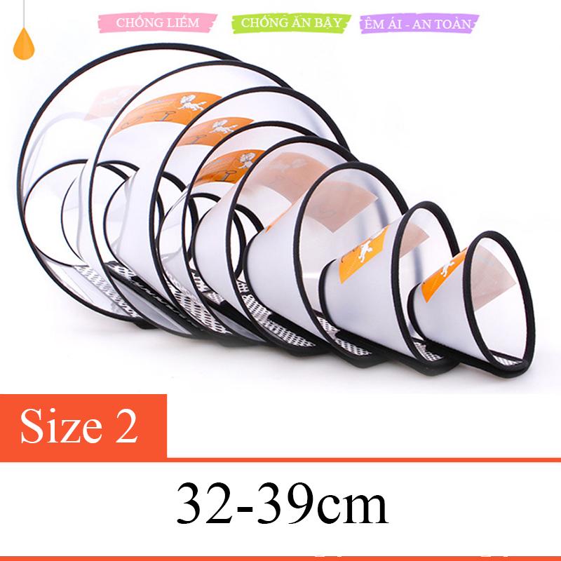 Vòng chống liếm cho chó mèo đầy đủ size