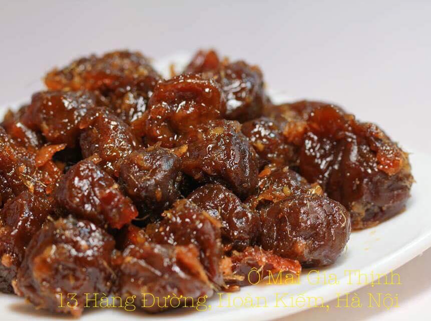 Ô mai mơ xào gừng 500gr gia thịnh hà nội