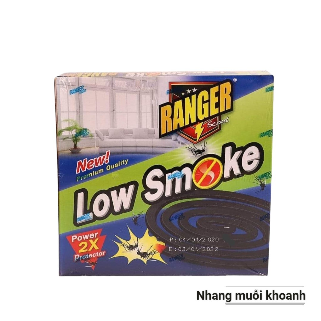 Combo 5 hộp nhang muỗi khoanh thái lan ranger low smoke. hộp 10 khoanh