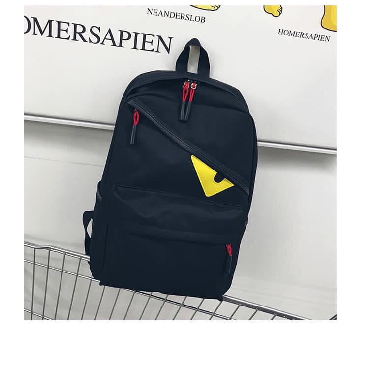 [HCM]Balo thời trang mắt vàng cực cute kiểu dáng trẻ trung năng động và hợp thời trang chất liệu vải canvas dày đẹp