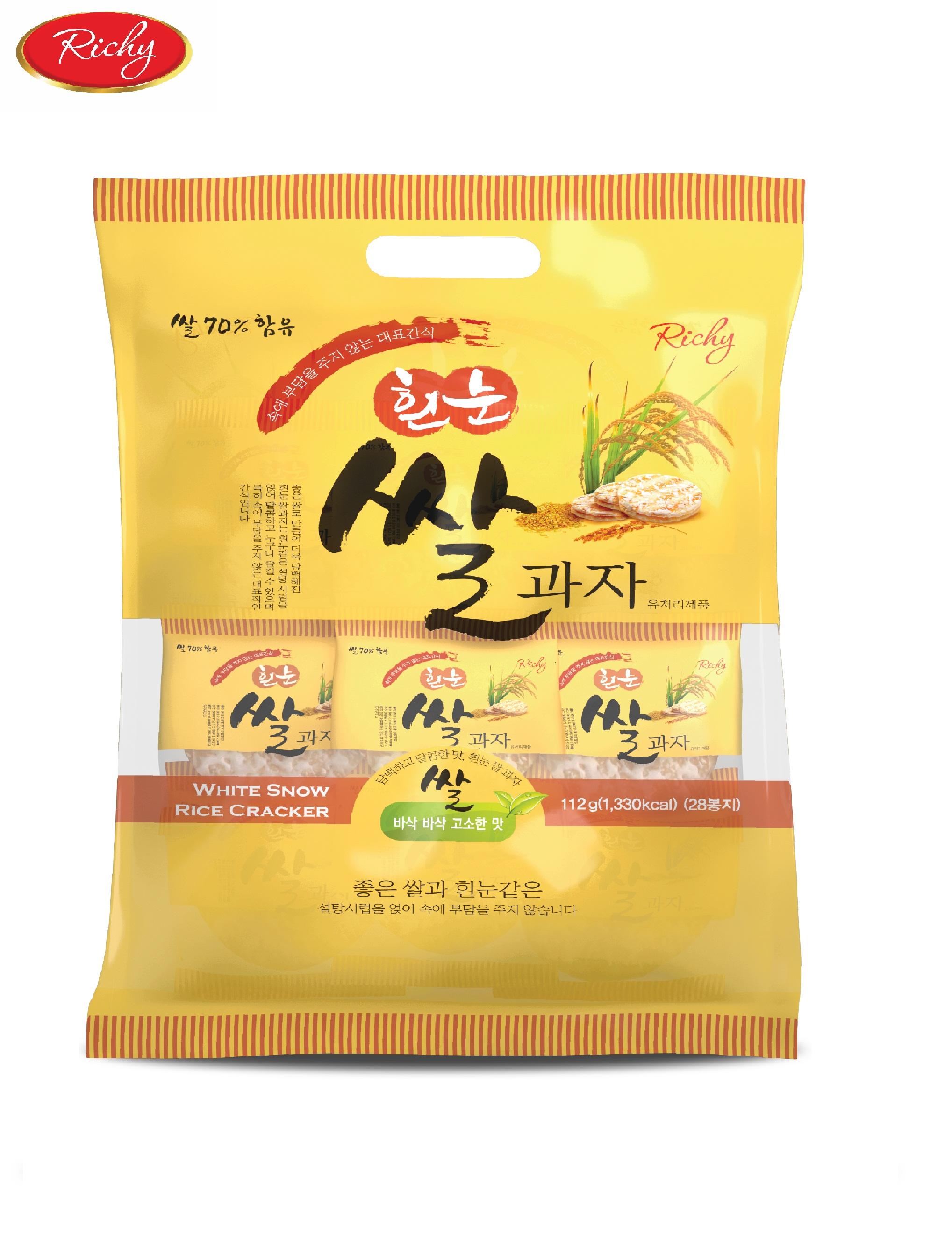 Combo 3 gói bánh gạo Richy hàn quốc gói nhỏ  112g