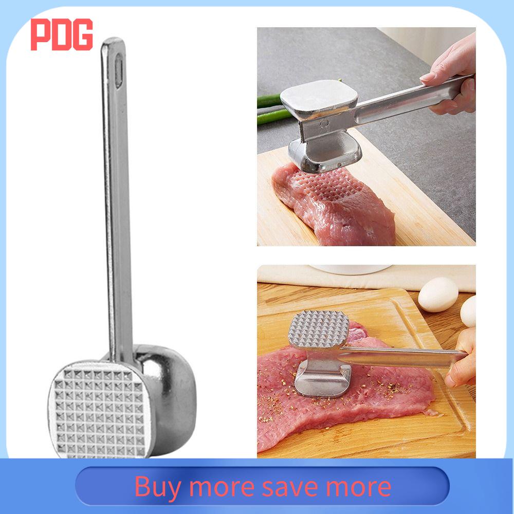 PDG Tiện ích Đập Thịt Bò Bít Tết Hộ gia đình Thép không gỉ Búa thịt Dụng cụ vồ thịt Làm mềm Búa làm mềm thịt