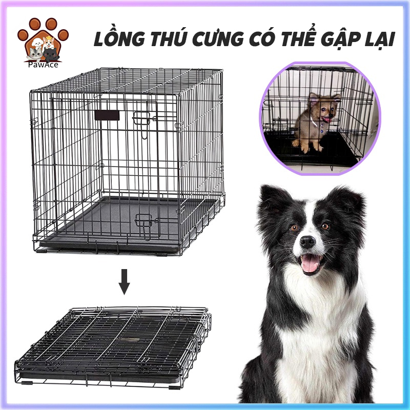 [Free Tray] Foldable Powder-Coated Dog and Cat Cage Cheap Dog Cage S / m / L / XL